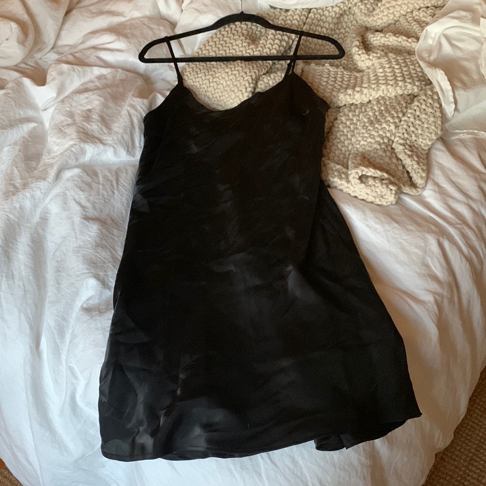 Black Satin Dress
